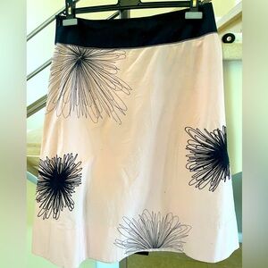 VINTAGE LIGHT PEACHY COLOR & Black Floral Skirt